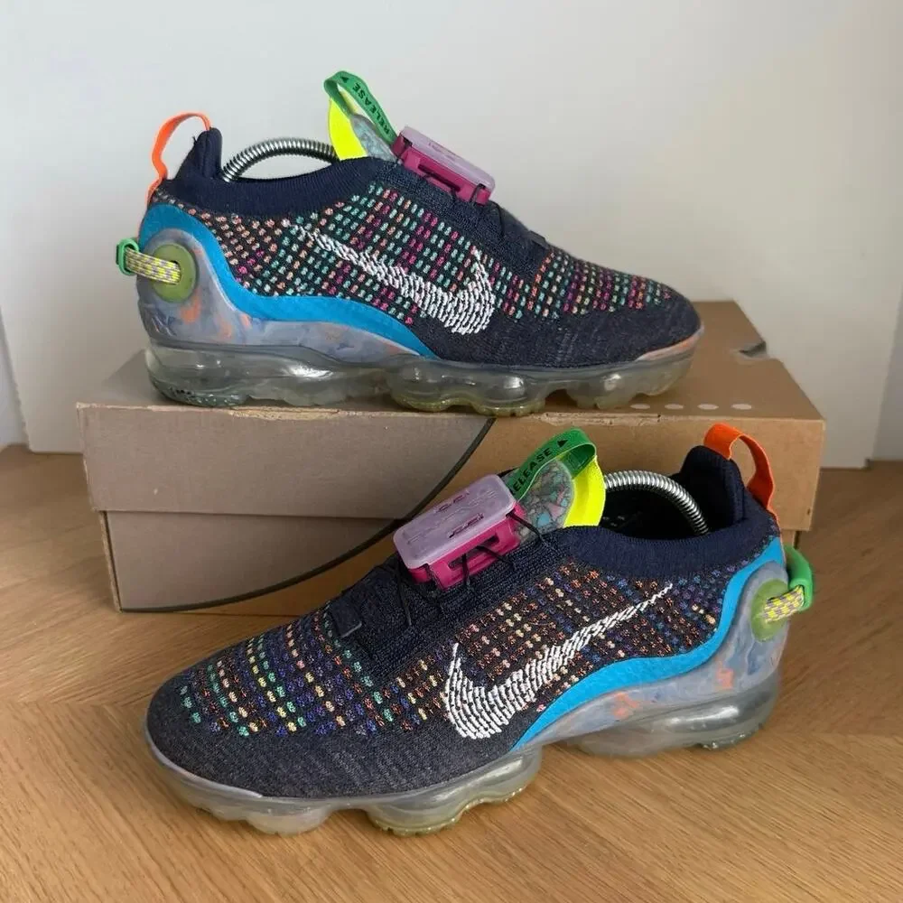 Nike Air Vapormax Flyknit ‘Deep Royal Blue’ Men Sneakers- SZ Men 6.5 - Women 8 - Picture 3 of 11
